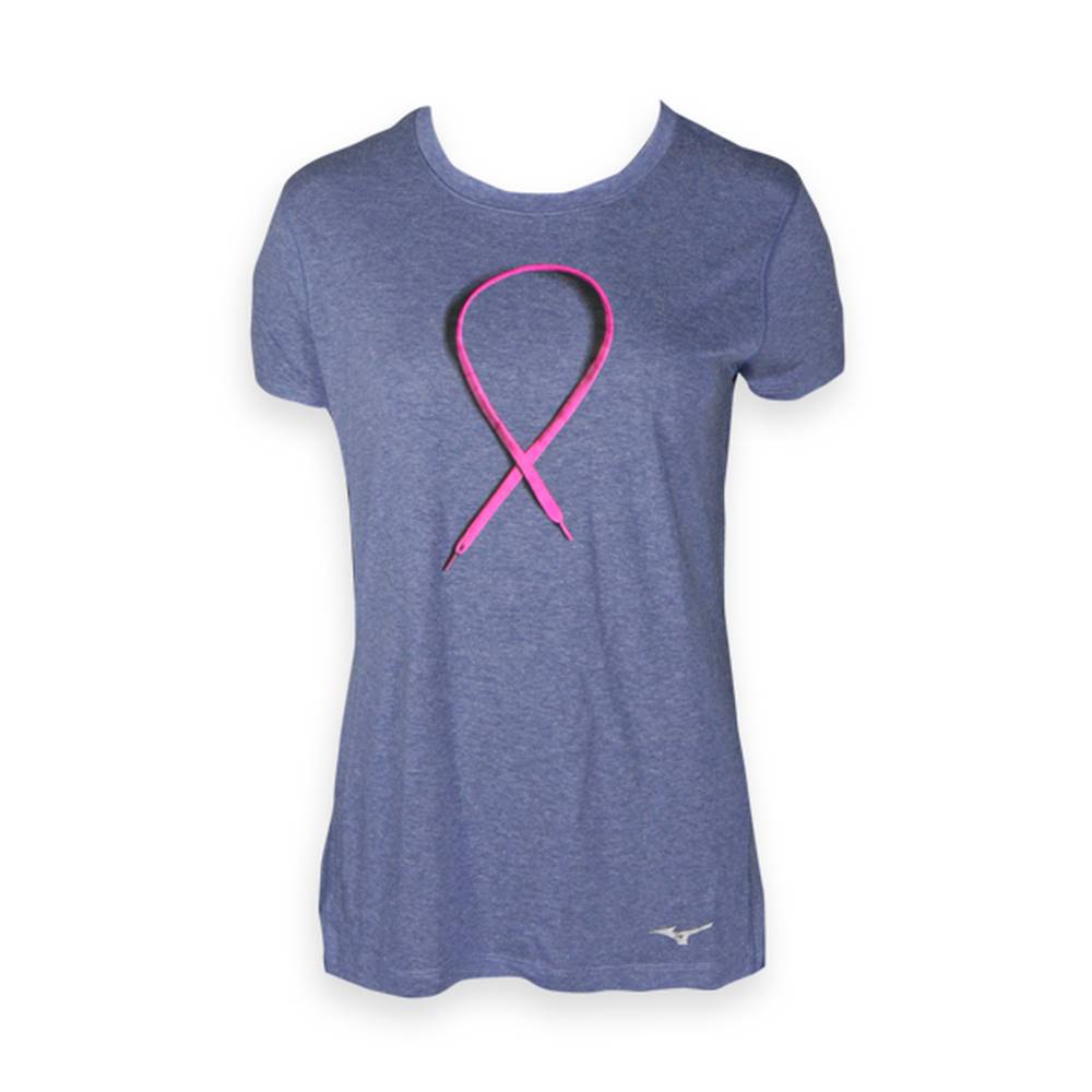 Mizuno Women's BCRF Inspire T-Shirts Blue (421740-TPO)